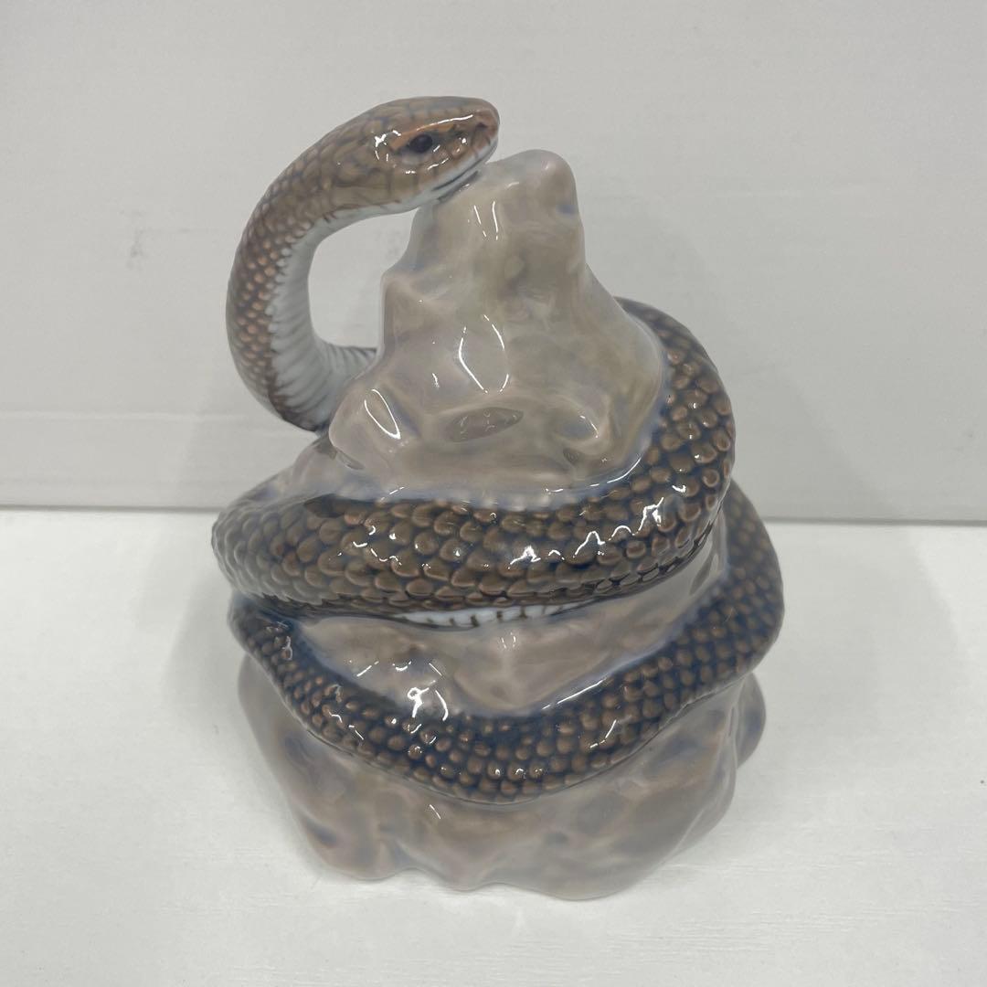 【N】ロイヤルコペンハーゲン フィギュリン 干支 ヘビ 巳