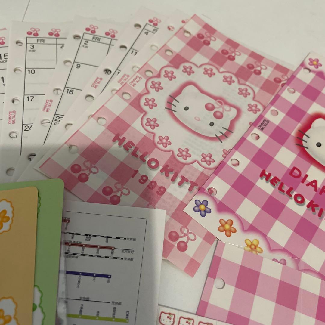 【正規品】当時品 1999年 平成 サンリオ ハローキティ 本革手帳