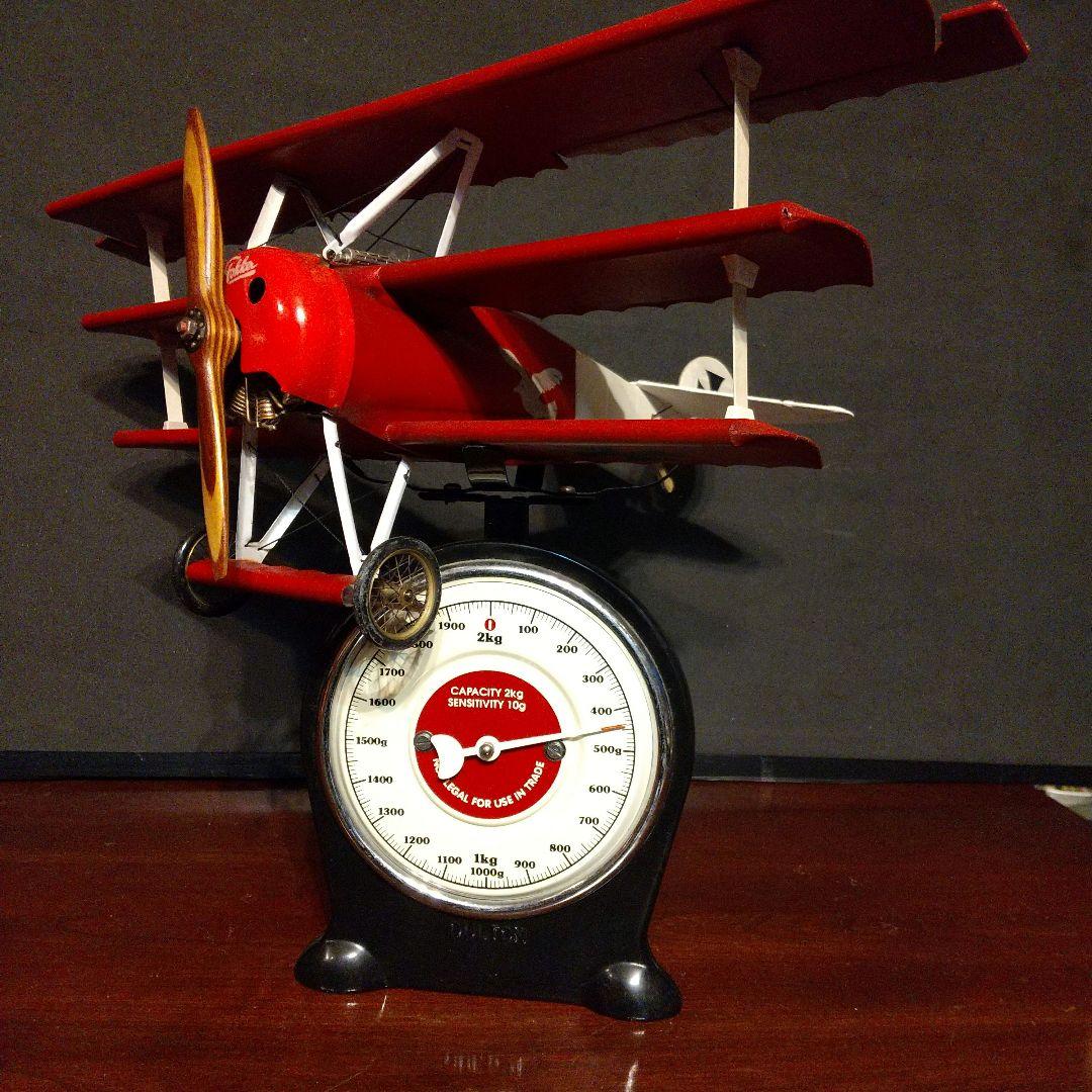三重翼模型飛行機 ドイツ戦闘機フォッカDr1 レッドバロン 大型 翼47センチ