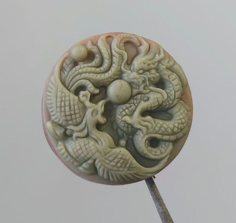 紫袍玉⑦龍と鳳凰ビーズ