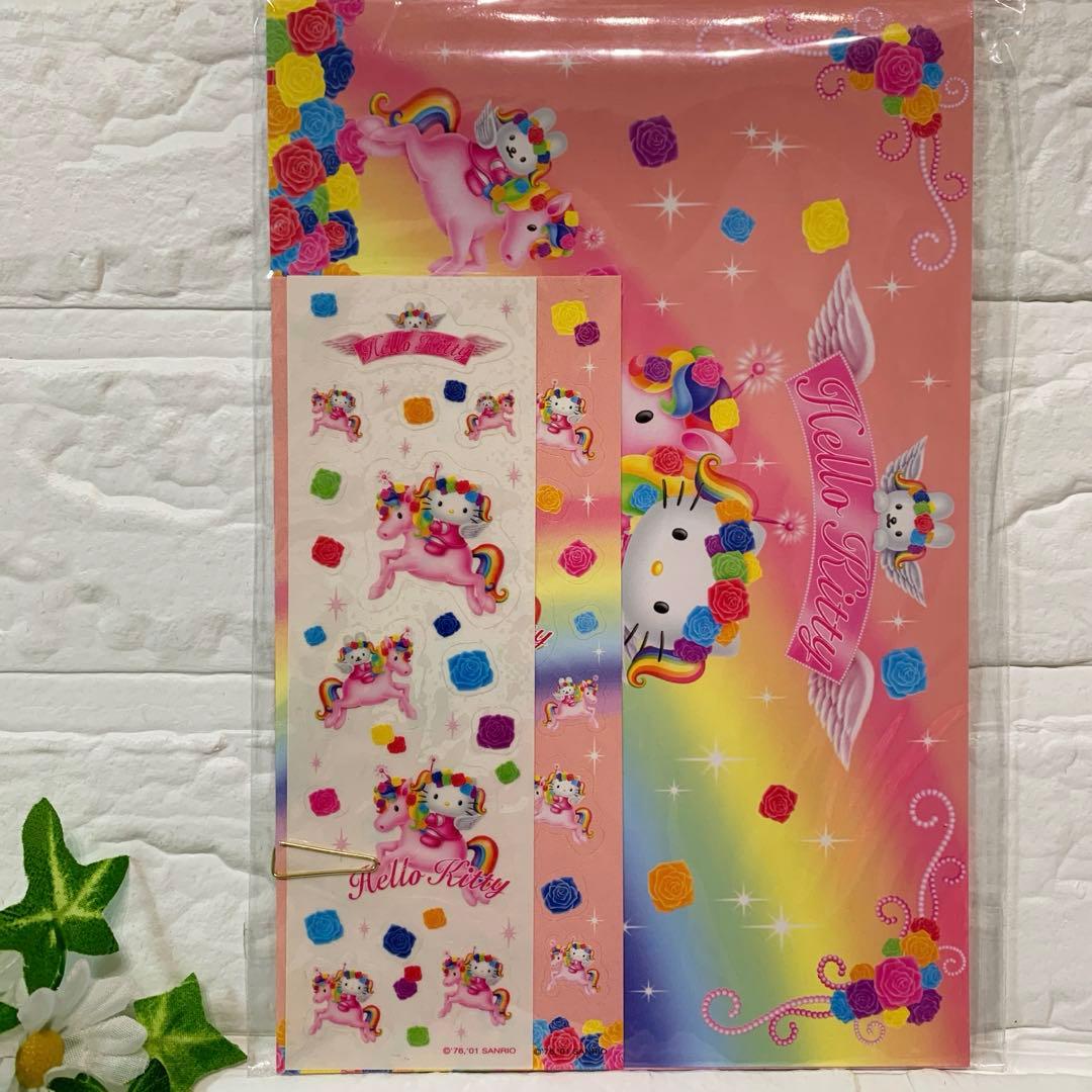希少レア　ハローキティ シール帳 ステッカーアルバム ウイングピース 2001