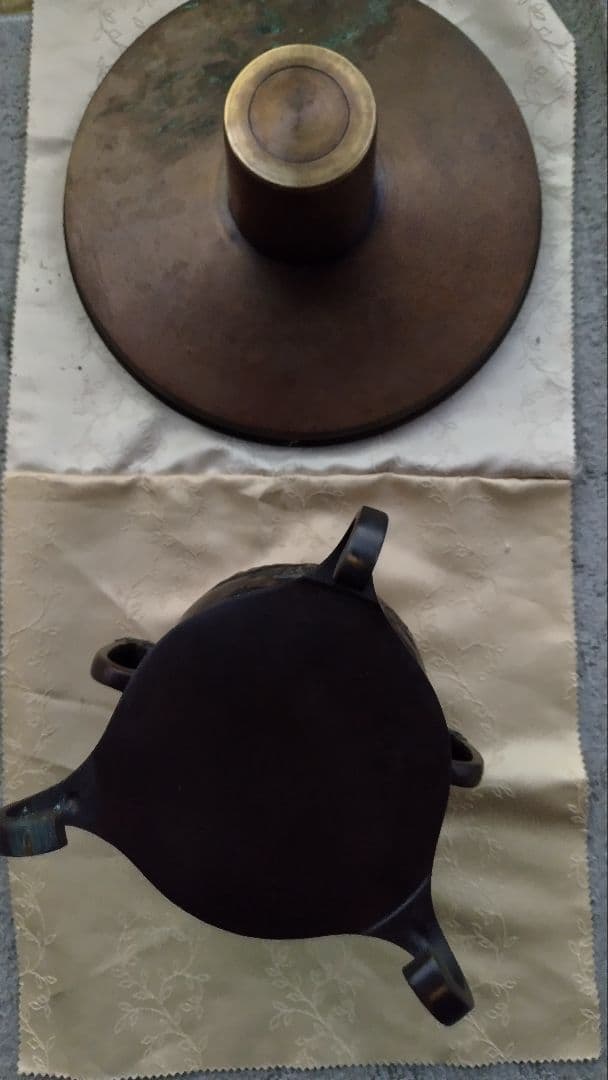 銅、うすばた　華道、床の間飾り