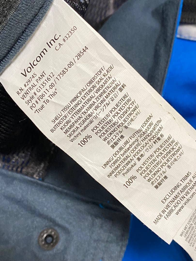 ボルコム　スノーボード　パンツ　ERGO