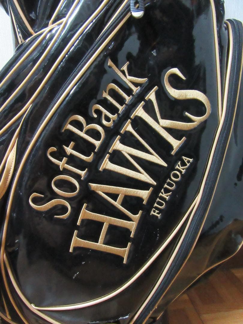 ★☆★希少★SoftBank HAWKS★3点式ゴルフバック★黒★☆★
