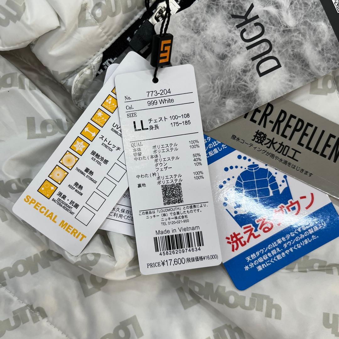 【新品】ラウドマウス メンズ ゴルフウェア LL ダウンブルゾン ジャケット