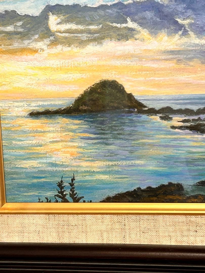 雲海洋次★陽光と雲★真作★油彩★