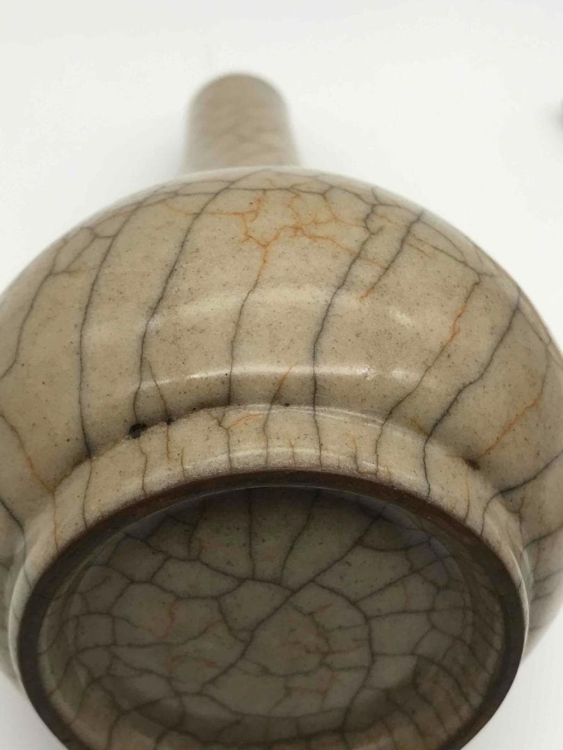 南宋時代　哥窯　汝官窯　花瓶　希少貴重　時代物　中国古美術　骨董品(A-46)