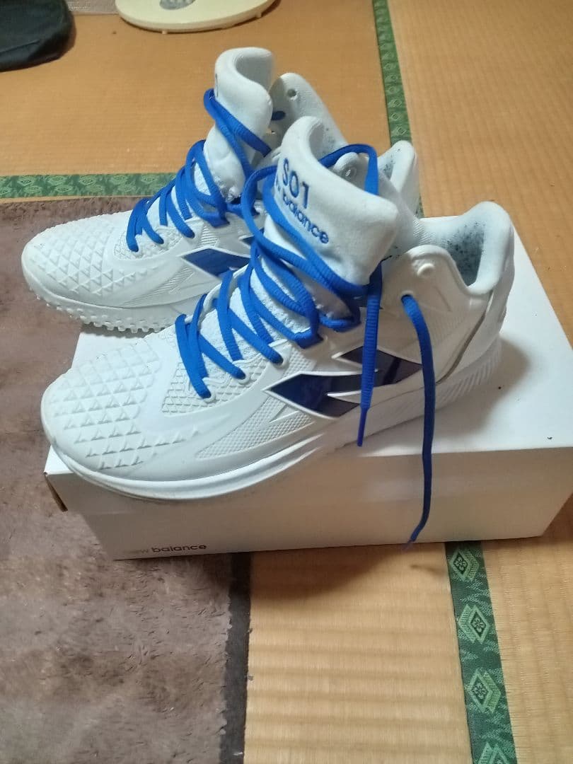 New Balance M501 ホワイト/ブルー サイズ26,0cm