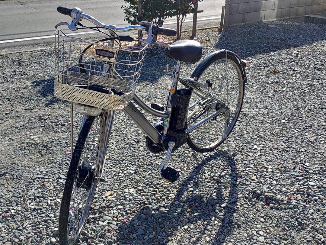 電動アシスト自転車 シティタイプ シルバー 26インチ