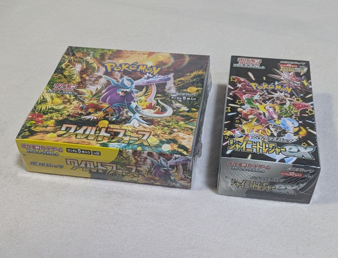 シャイニートレジャーex　ワイルドフォース　未開封BOX　シュリンク付き