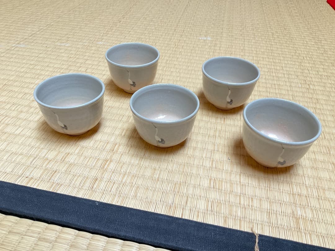 八木海峰　御本立鶴写汲出　五客　紙箱034