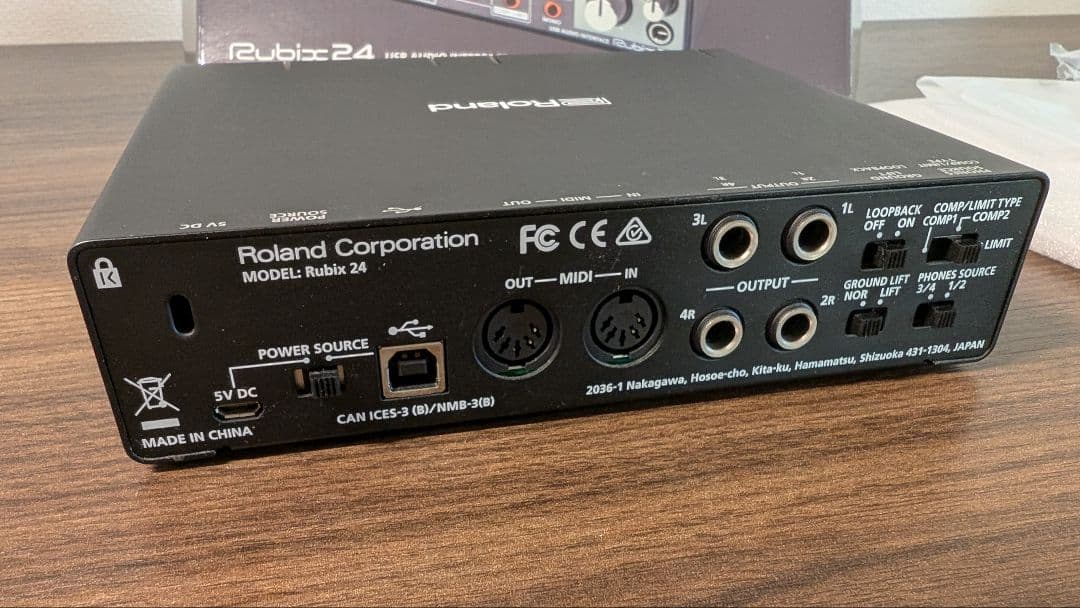 Roland Rubix24 USBオーディオインターフェース