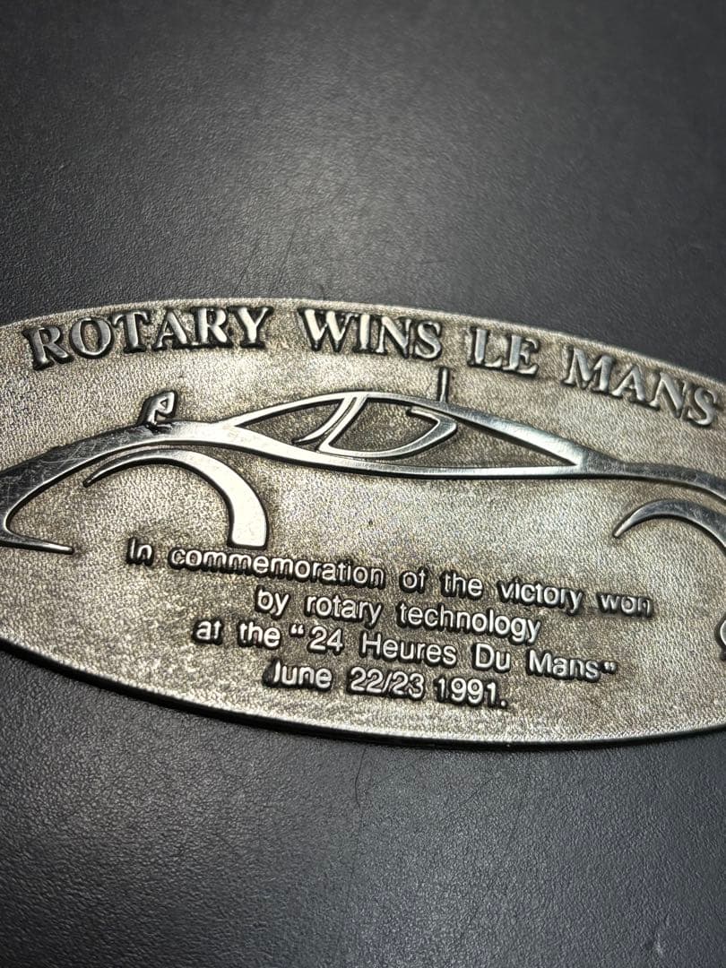 【希少品】マツダ ロータリー エンジン ルマン総合優勝記念 787B プレート