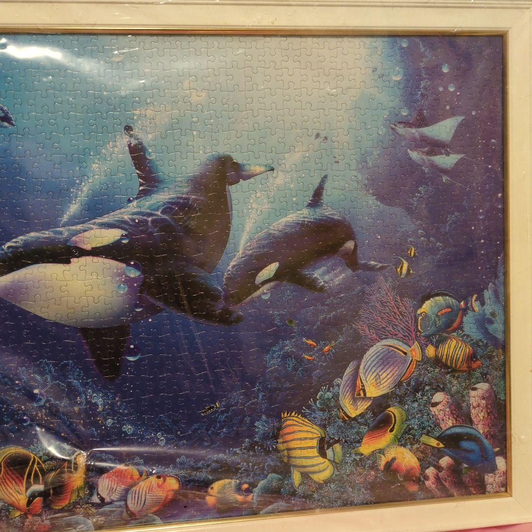 シャチと海の生物のジグソーパズル