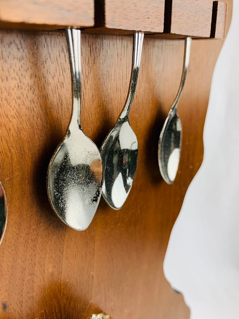 USA型　木製スプーンラック　アメリカ州　スーベニアスプーンラック　セット