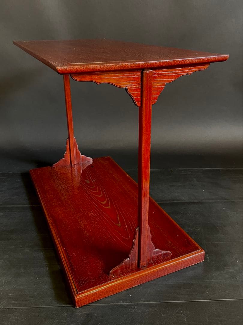 「祖」 清間斎 有斐 小堀家新製写 及台子 共箱 時代茶道具 （201F①）