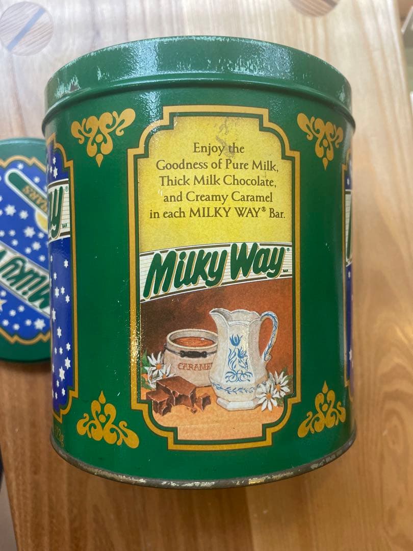 80s ミルキーウェイ缶80年代ヴィンテージアメトイ