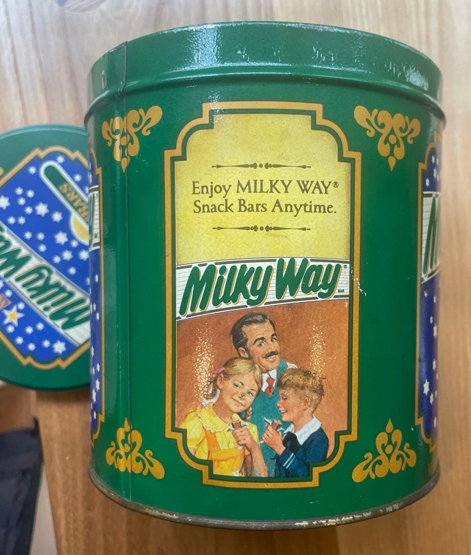 80s ミルキーウェイ缶80年代ヴィンテージアメトイ
