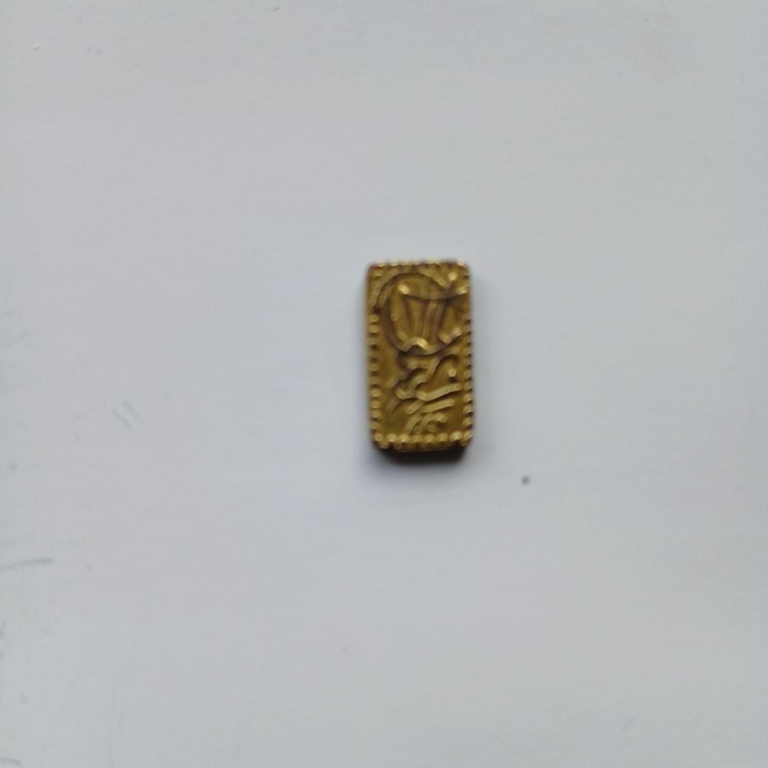 二朱判金1枚　1.26g　古銭