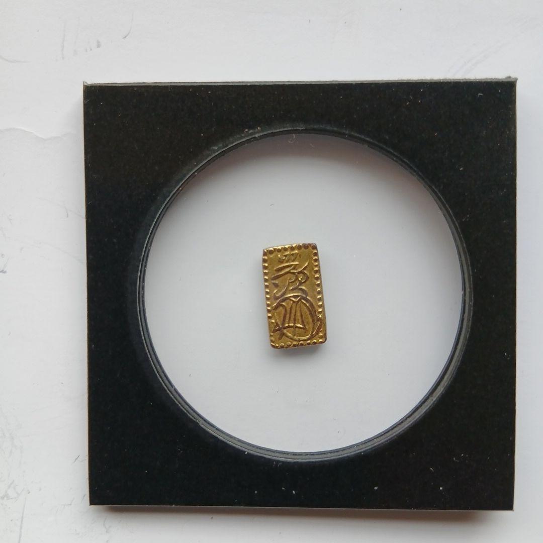 二朱判金1枚　1.26g　古銭