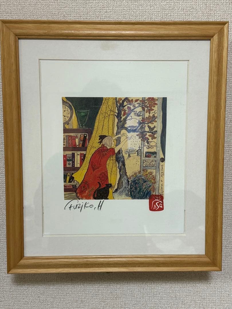 フジ子・ヘミング　アート 絵画　餌撒き　ポストカードおまけ付き