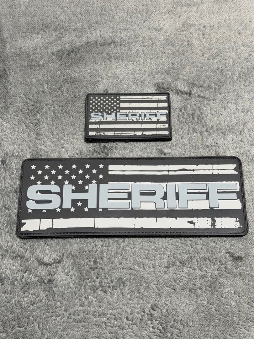 13 Fifty Apparel製 sheriffパッチPVC 前後セット