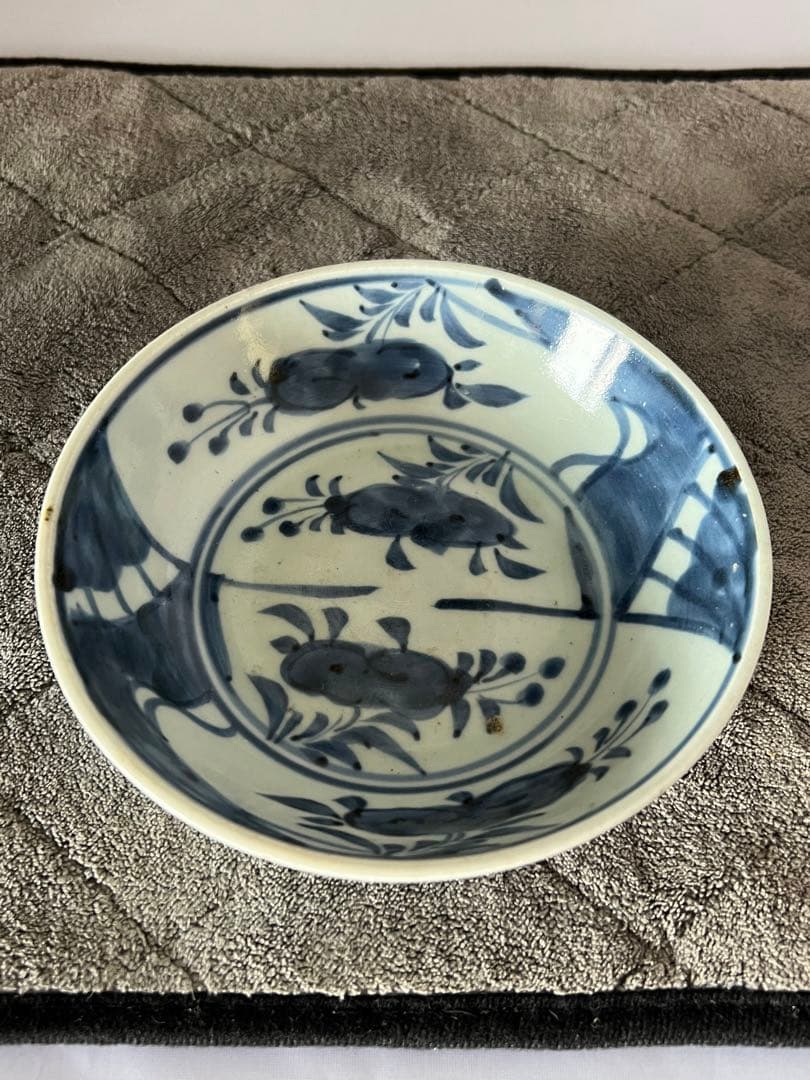 古美術　染付小皿　小鉢 共箱　XG44-6