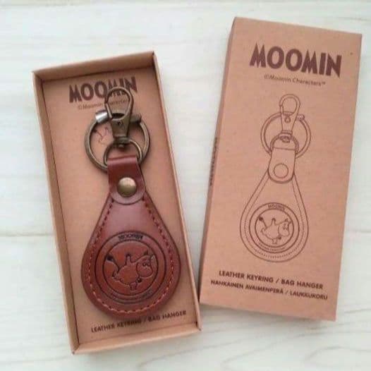 新品　ムーミン　レザー　キーリング　革　フィンランド　北欧　キーホルダー