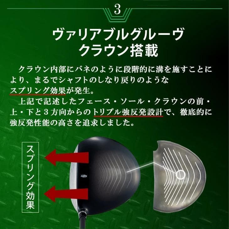 【新品】適合最強反発力 ダイナミクスドライバー プラチナ飛匠シャフト仕様