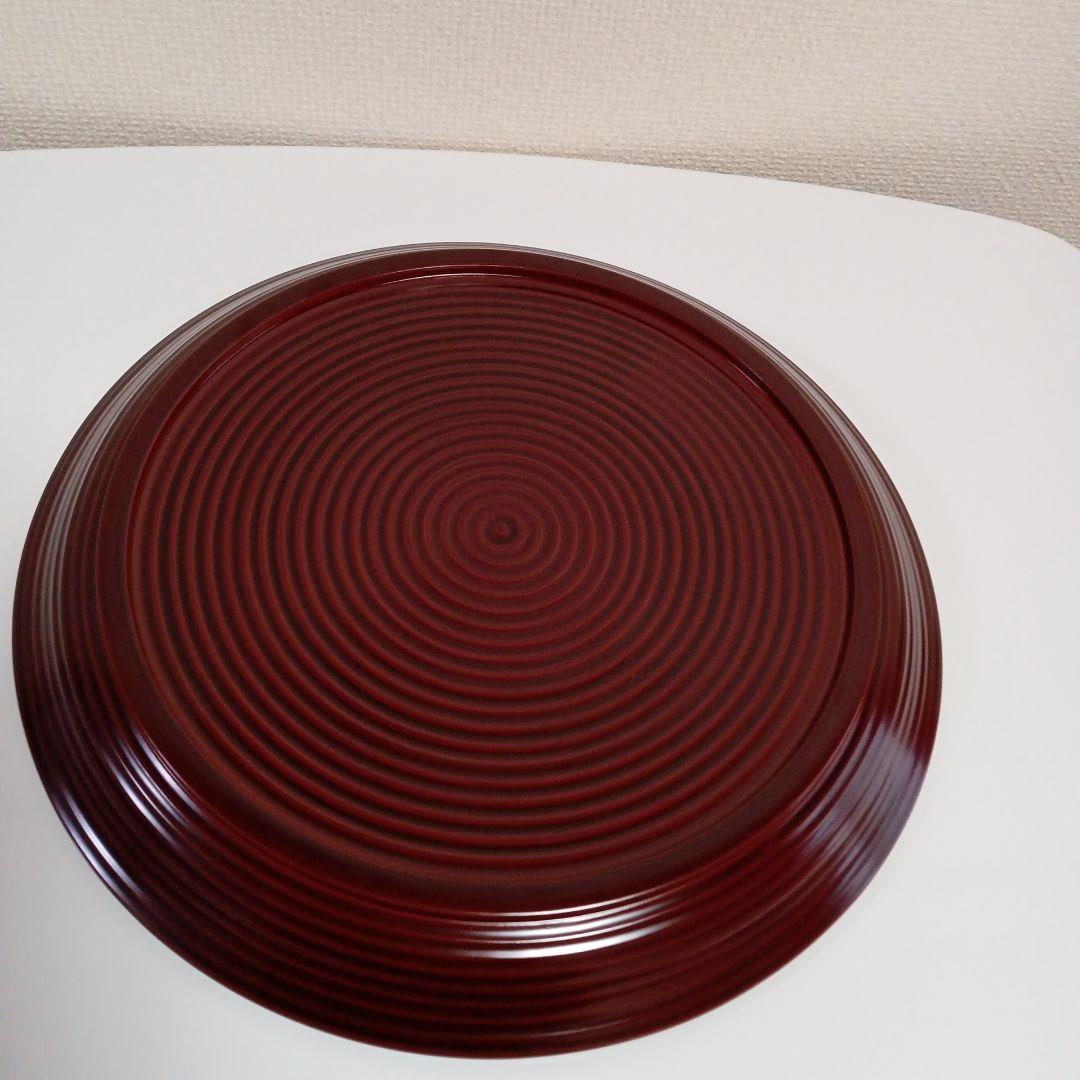 茶道具　乱れ盆　漆芸　お盆手前用　　木製　丸盆