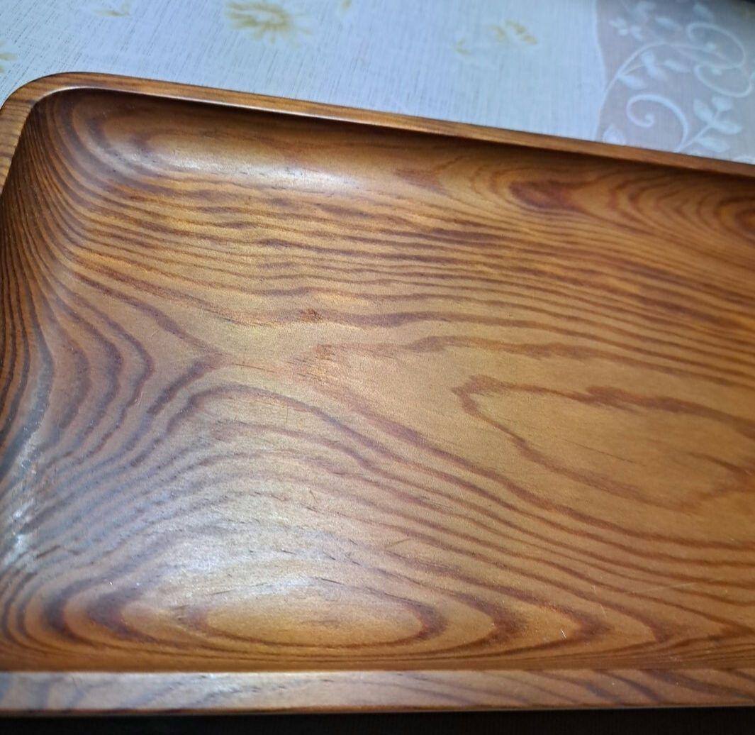 煎茶道具 角盆 木工芸 天然木　古美術　骨董品