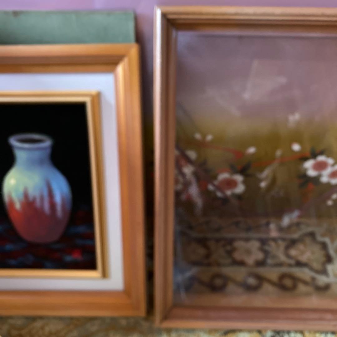 絵画　額装　肉筆　武井篤胤 真筆証明書付き