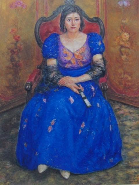 斎藤秀夫、【華】、希少な画集画、新品高級額・額装付、状態良好