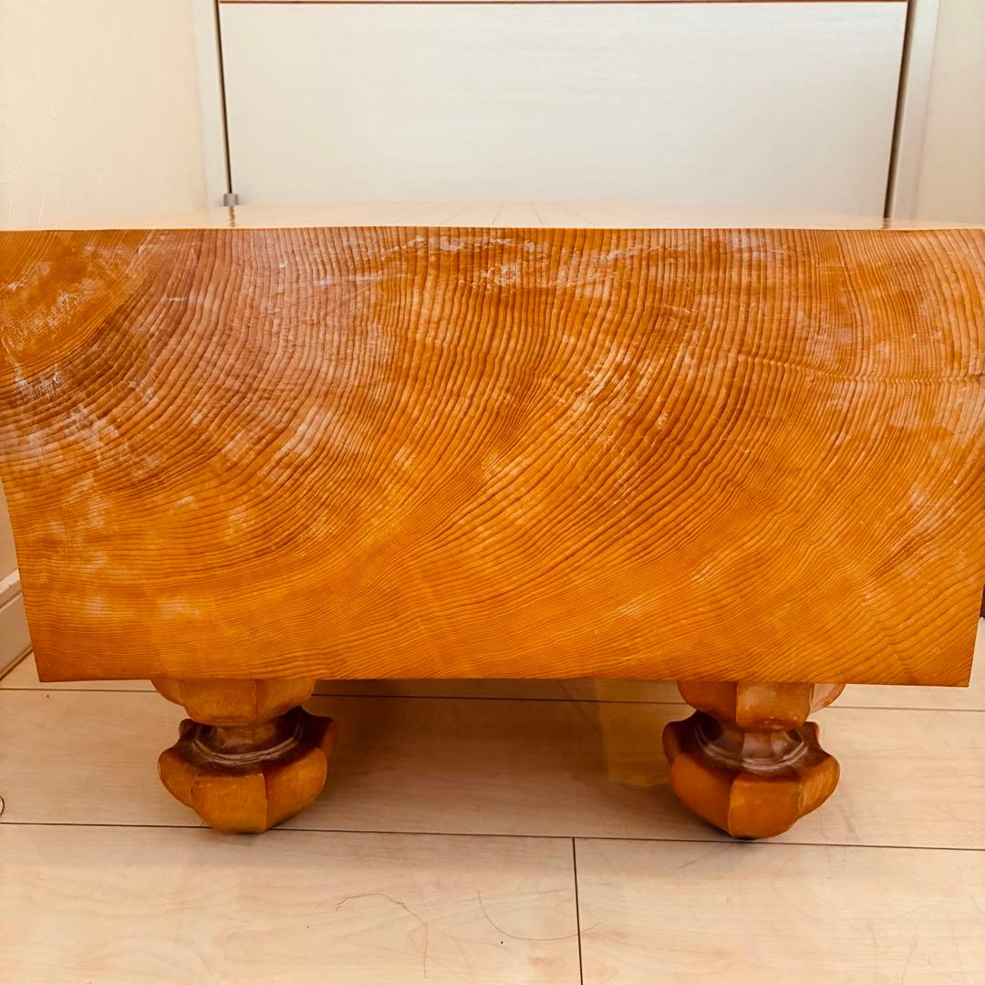 【ももこ】本榧　囲碁盤　6寸8分　6.8寸　天地柾目　前田榧碁盤店