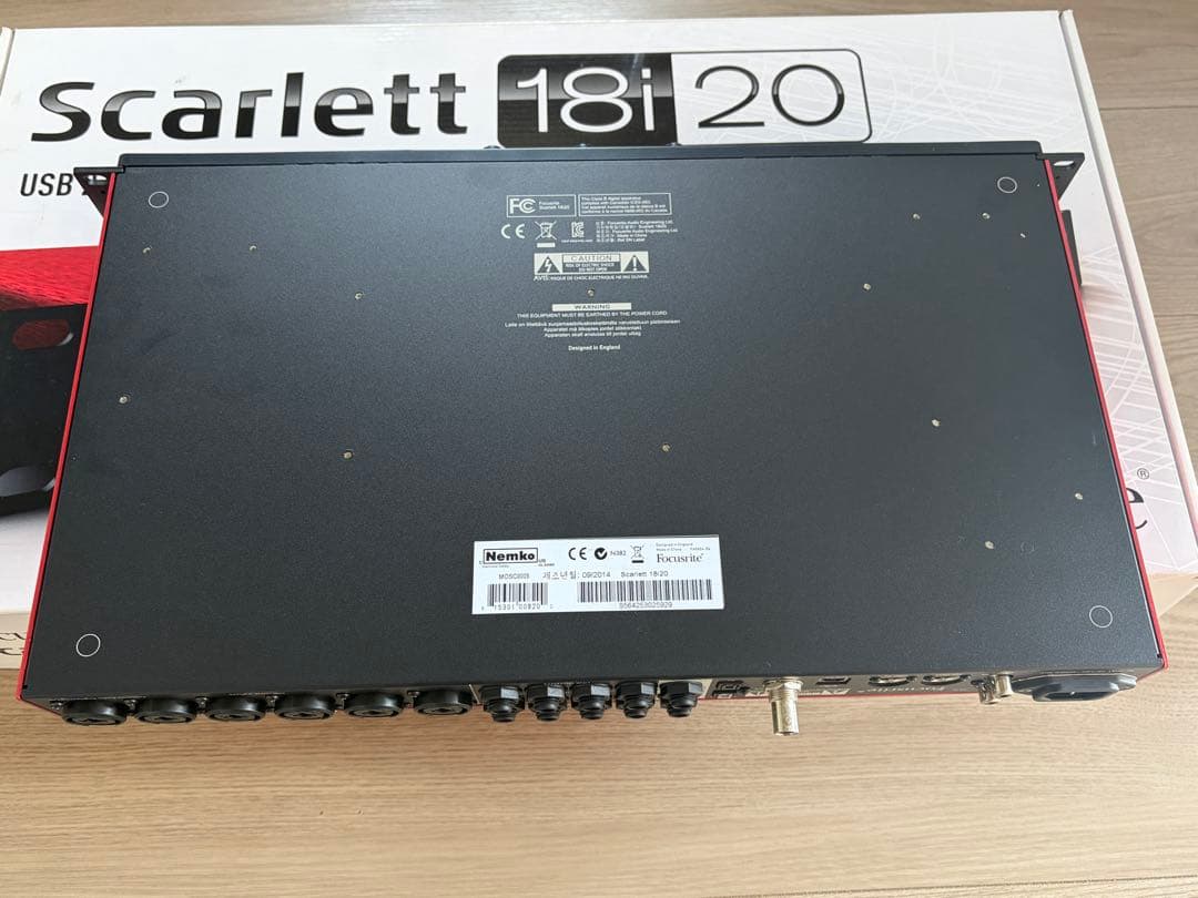 DTM・DAW Focusrite scarlett 18i20