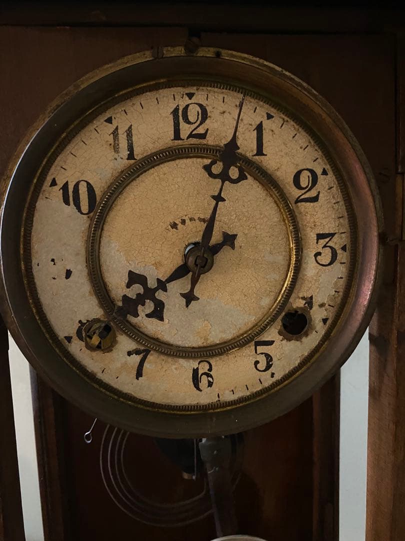 アンティーク　振り子時計　柱時計　ジャンク品