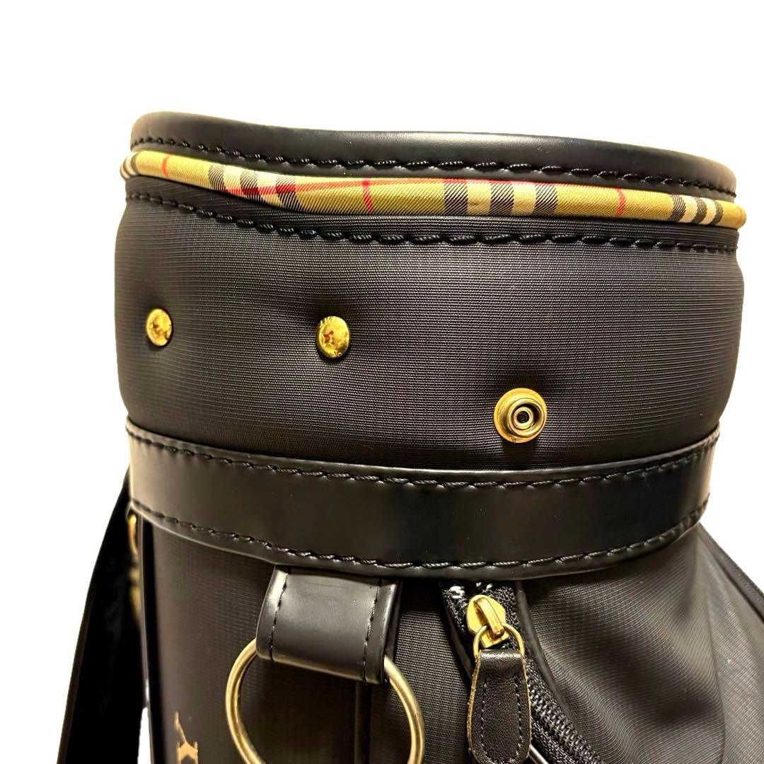 美品　BURBERRY ゴルフバッグ キャディバッグ　ノバチェック　ブラック