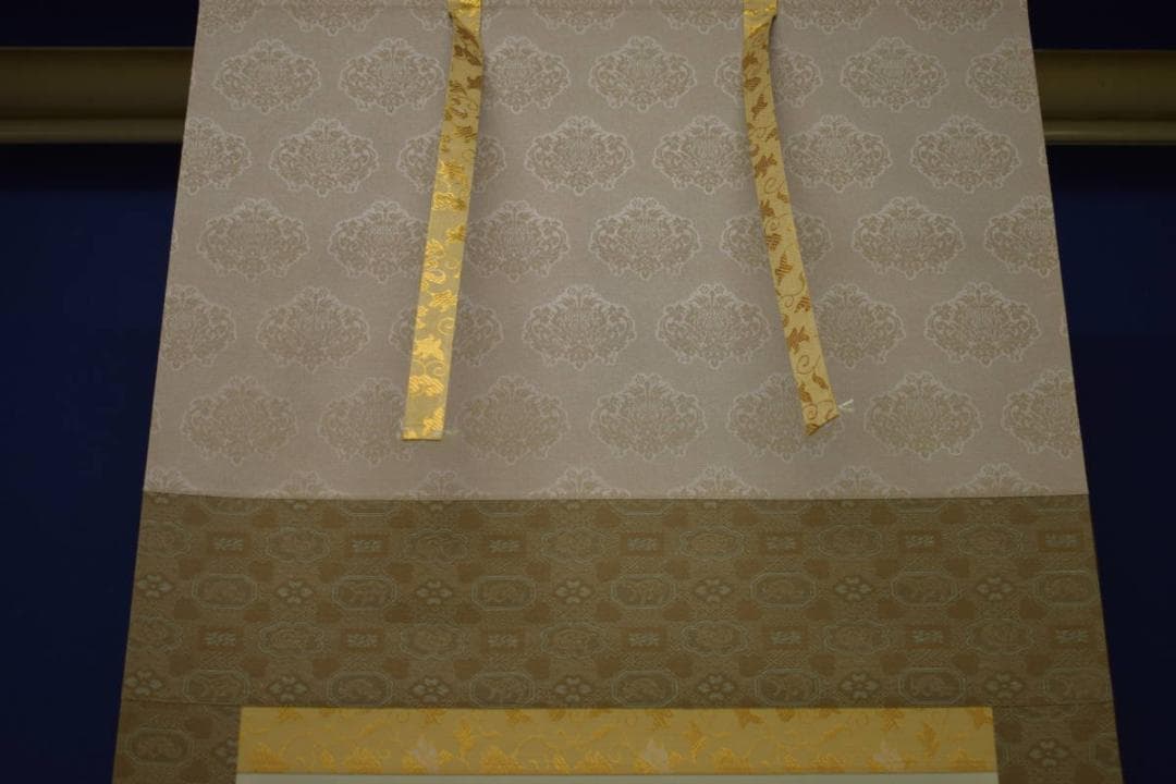 真作/契雪/富獄三羊図/梵字/赤富士/桐共箱付/布袋屋掛軸HI-633