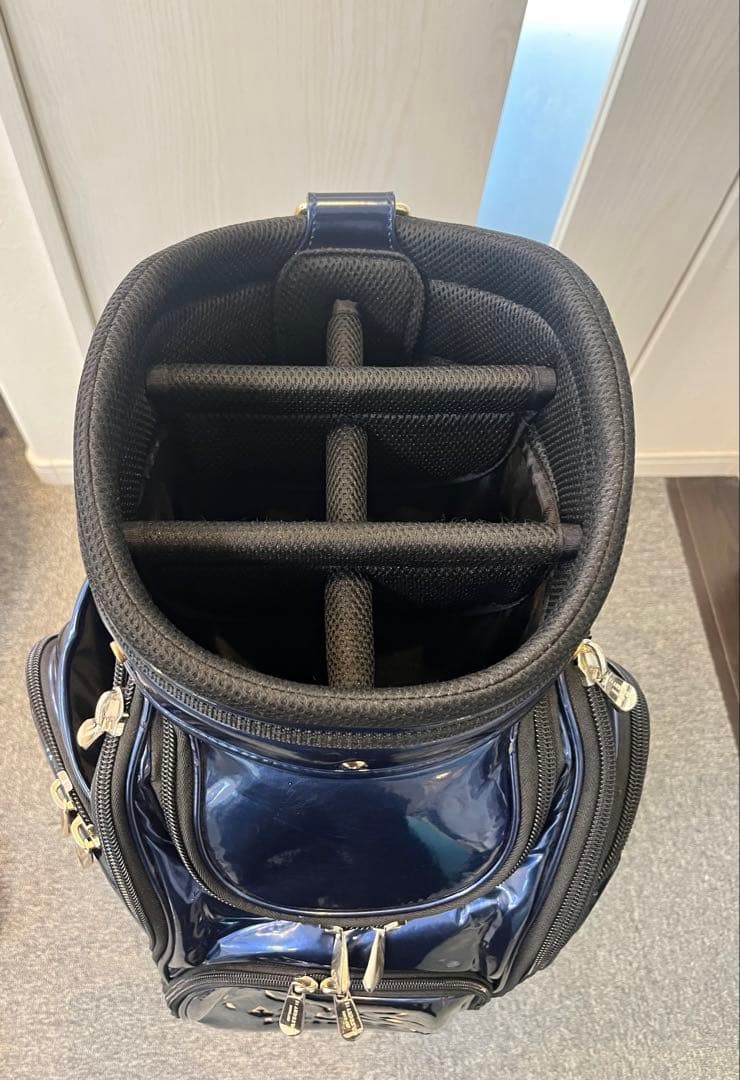 カ*ン様 St Andrews セントアンドリュース　ゴルフバッグ ネイビー×ゴ