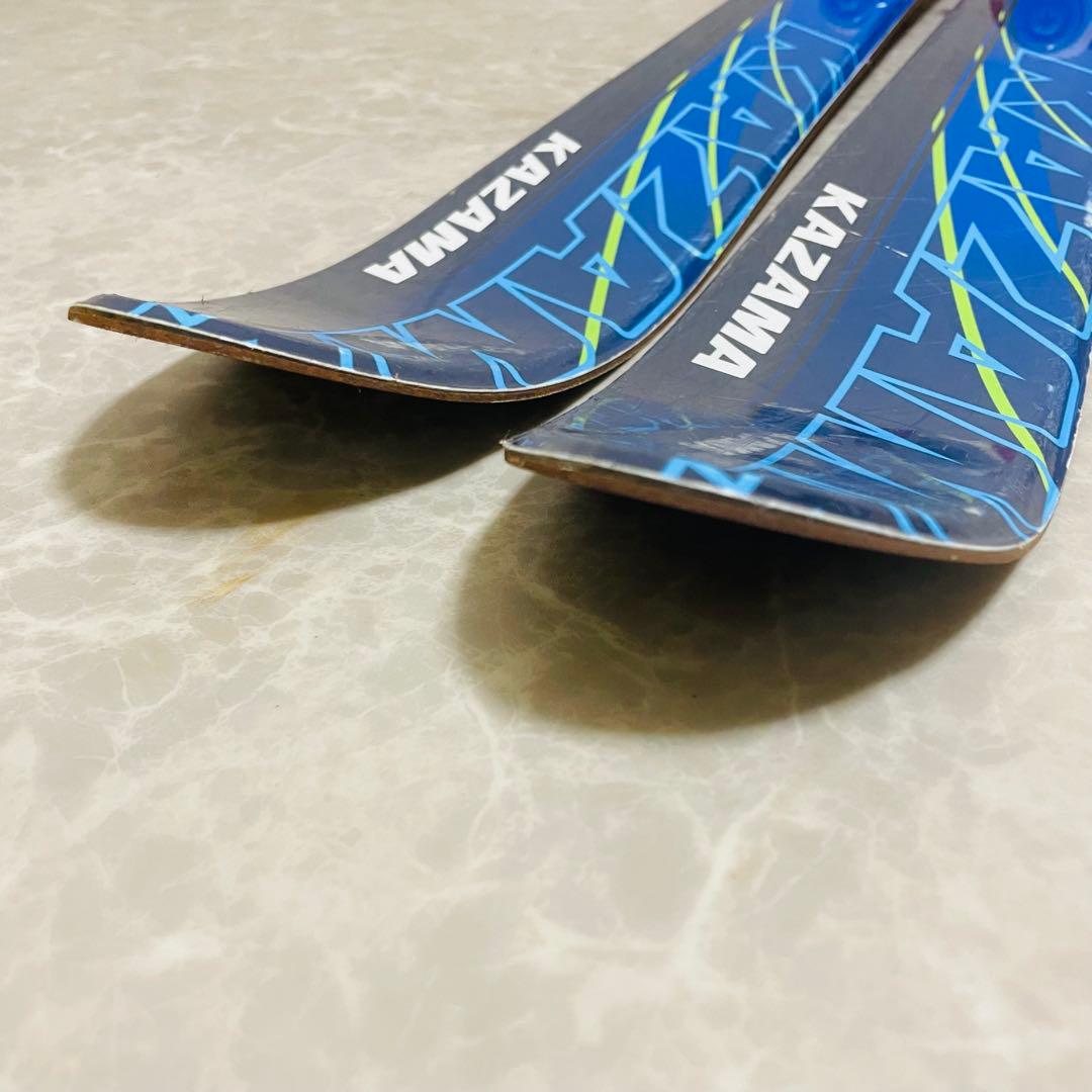 KAZAMA 子供用 スキー 4点セット ブーツ 板 ストック 120 22