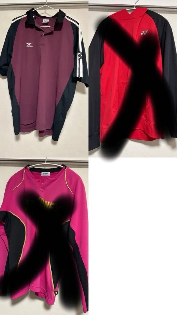 ソフトテニス バドミントン　ヨネックス ミズノ　ウエア7点セット！