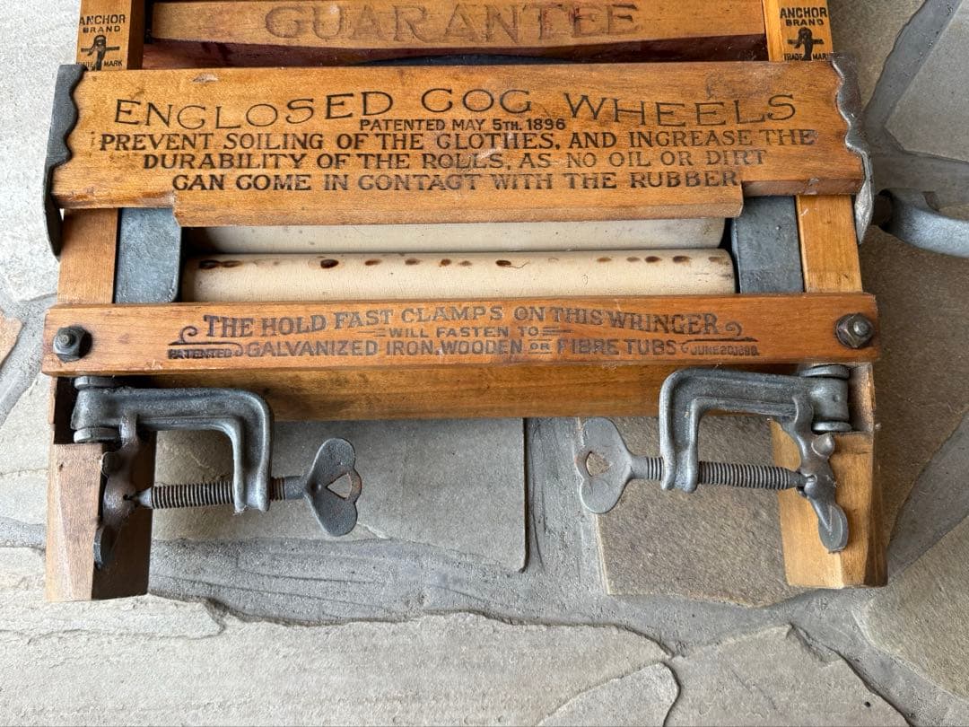 【値下げ】アンティーク アンカー 社ローラー式脱水機