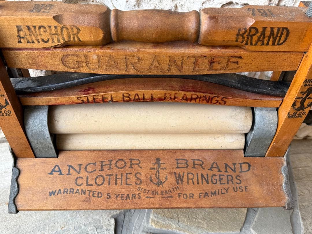 【値下げ】アンティーク アンカー 社ローラー式脱水機