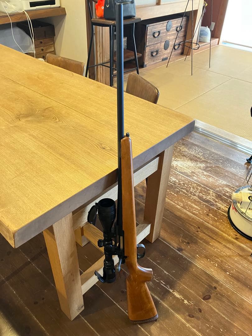 スナイパーライフル 木製ストック スコープ付き