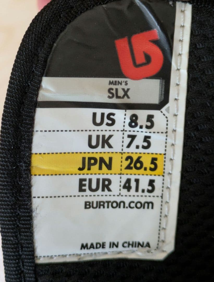 BURTON スノーボードブーツ バートン　SLX 26.5㌢