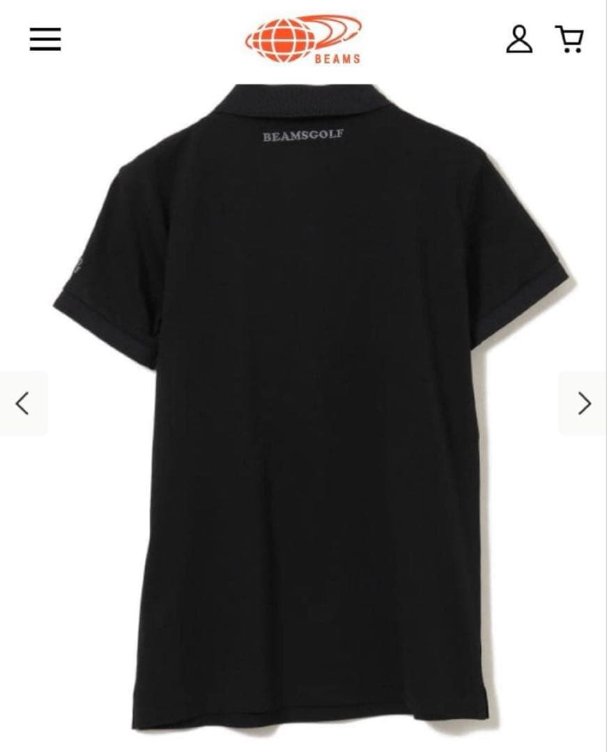 BEAMS GOLF ブラックポロシャツ　スヌーピー