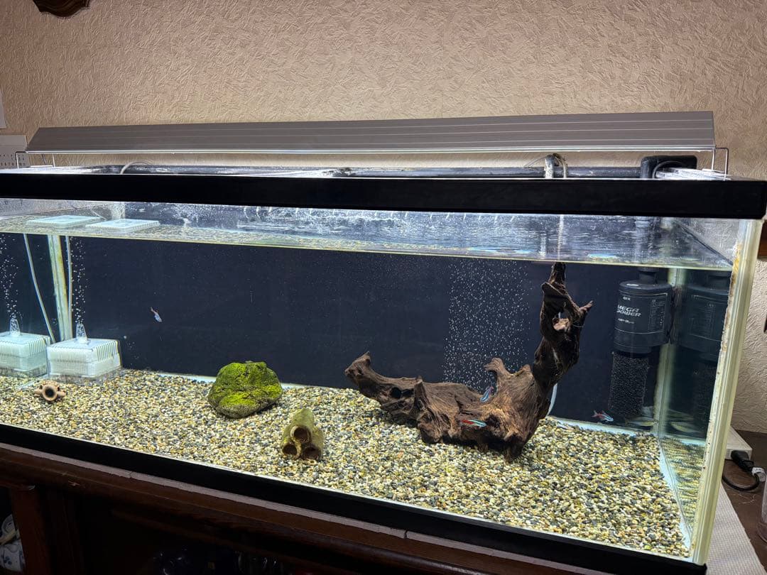 120cm ガラス水槽、メンテナンスセット