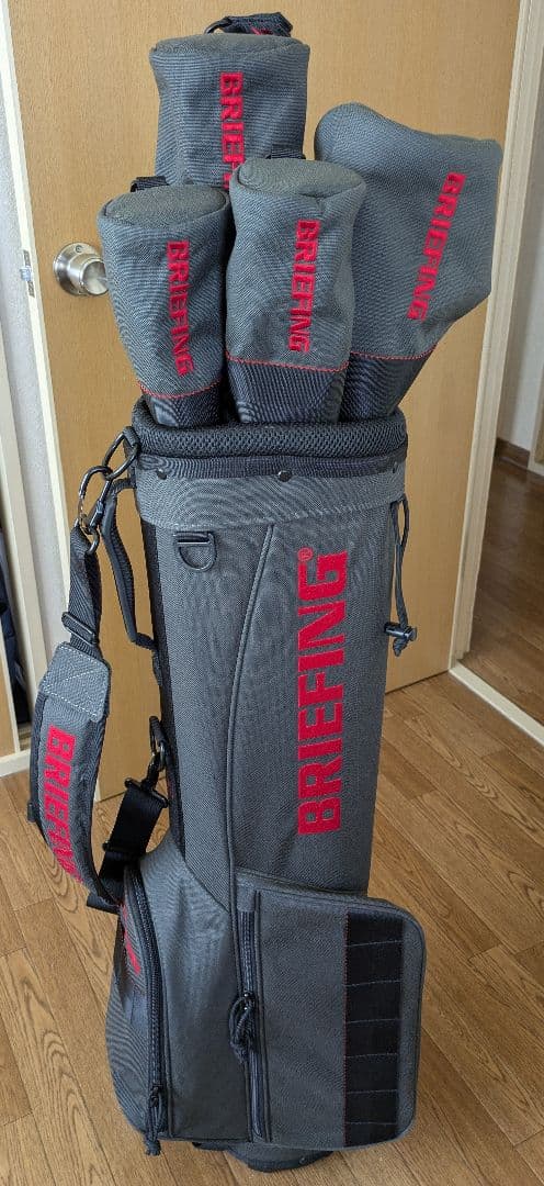 BRIEFING SUNDAY BAG VORTEX×1　同色ヘッドカバー×4