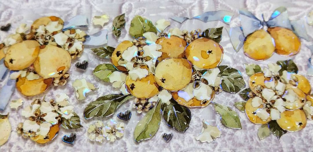 S9＃半夏琵琶(贝壳光)青空乐园切り売り海外装飾マステ