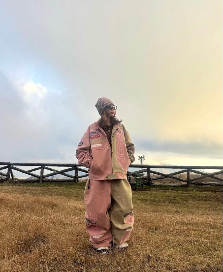 スノーボード Bsrabbit Pink Flame 98 Racing Jacket